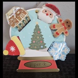 NWT🎄 🎅 ♥️ Piper K Christmas festive Hair Clips set of 5‎
